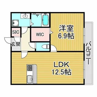 COLN KURAKUEN WEST【2階】の間取り