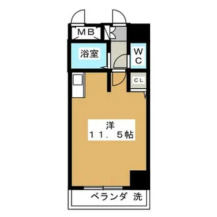 タウンエステート新栄【6階】の間取り