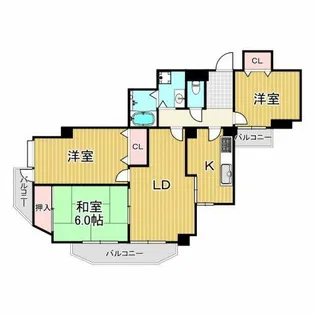 パークノヴァ夙川【1階】の間取り