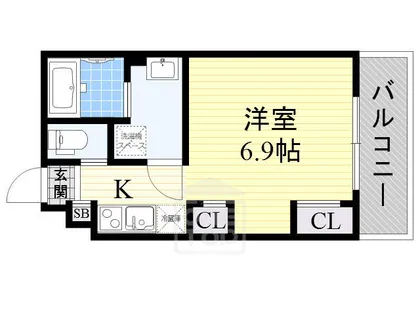 リブリ・エスポワール茨木【2階】の間取り