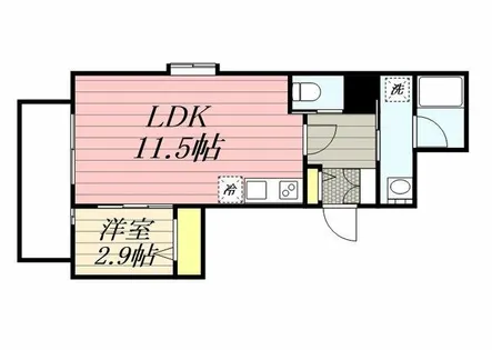 アヴァンティ久留米中央【2階】の間取り
