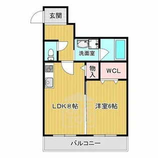 Oak中穂積【1階】の間取り