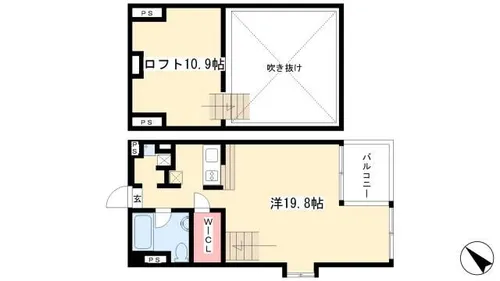 オスマンサスフラグランス【901号室】の間取り