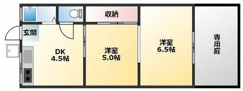 吉内ハイツ【105号室】の間取り