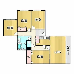 上ヶ原TWENTY EIGHT【4階】の間取り