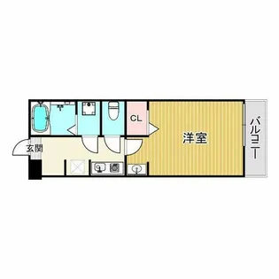ルストーレ西宮北口1【3階】の間取り