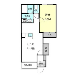 Hideaway本郷【1階】の間取り