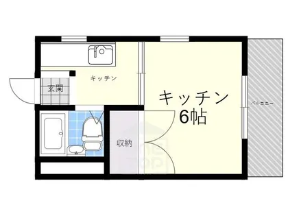 アムール摂津【1階】の間取り