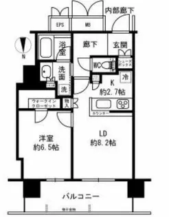 北浜ミッドタワー【8階】の間取り