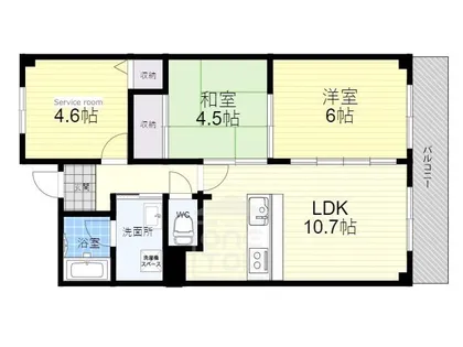 ラ・ペイナタール【3階】の間取り