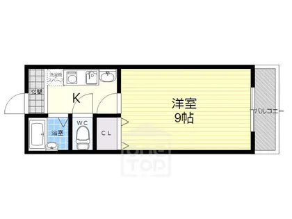 ステュディオリヴァージュ【7階】の間取り