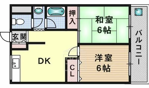 サンハイツ門口【3階】の間取り