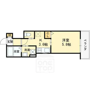 (仮称)高槻市赤大路共同住宅【3階】の間取り