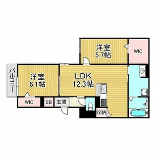 Cocoonia【1階】の間取り