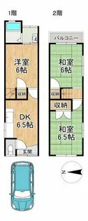 京都府京都市北区上賀茂狭間町【一戸建】の間取り