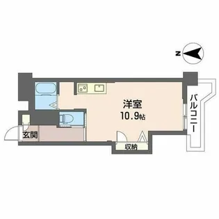 プラザ大淀【4階】の間取り