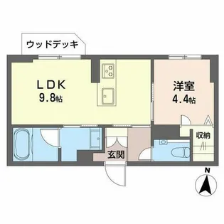ラゴアゾ【1階】の間取り