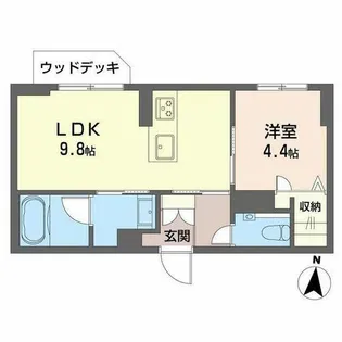 ラゴアゾ【1階】の間取り