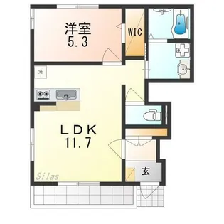 Schaan Carter(シャーン カルテ)【1階】の間取り