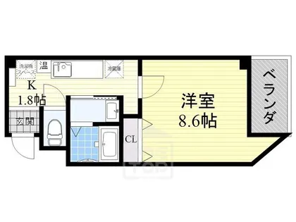 ラ・フォンテ摂津富田【5階】の間取り