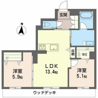 ラゴアゾ【1階】の間取り