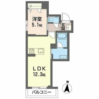 ラゴアゾ【3階】の間取り