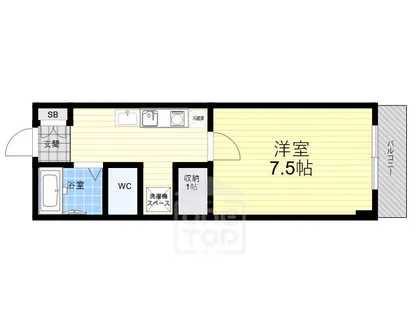 ラフィーネ筒井【2階】の間取り