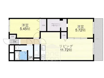 ベルコート【4階】の間取り