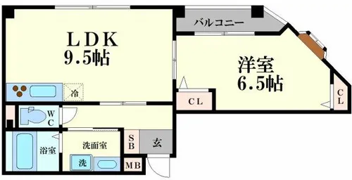 プライムコート元町【202号室】の間取り