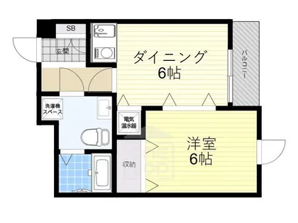 AMフラッツ正雀【2階】の間取り