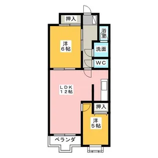 ロジェ星ヶ丘【2階】の間取り