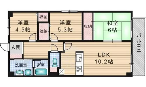 ライフ18【2階】の間取り