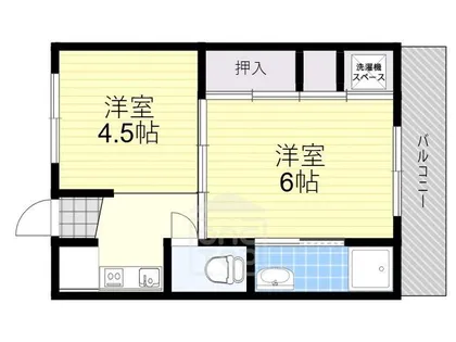 ビレッジハウス高田【3階】の間取り