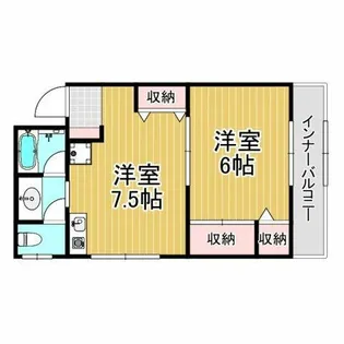伸光マンション【2階】の間取り