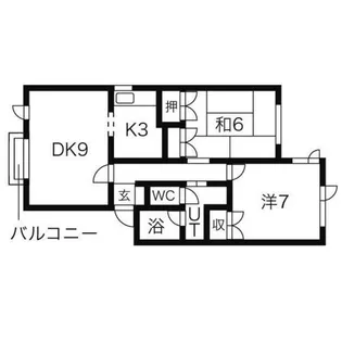 ミオアーク平岸【1階】の間取り