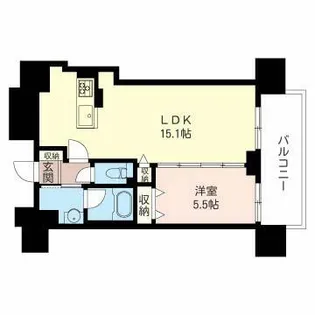 マストライフ南4条【00702号室】の間取り
