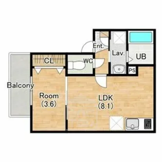 (仮称)ジーメゾン吹田岸部【3階】の間取り