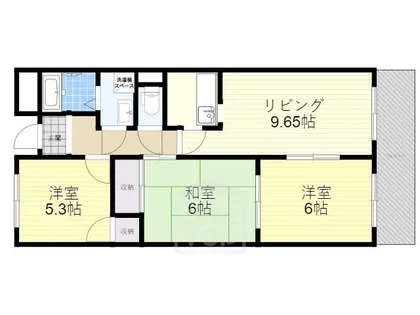 サンリッツ東千里【5階】の間取り