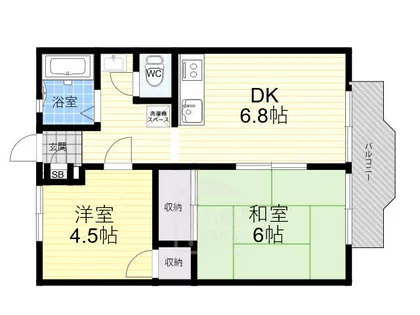 シャロームB【2階】の間取り