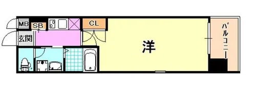 エスライズ新神戸【10階】の間取り