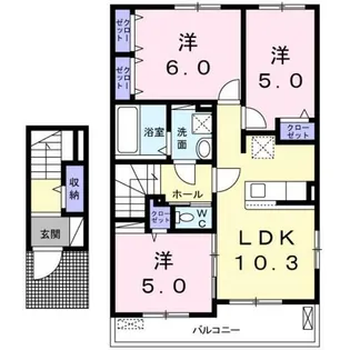 ラウレア【2階】の間取り