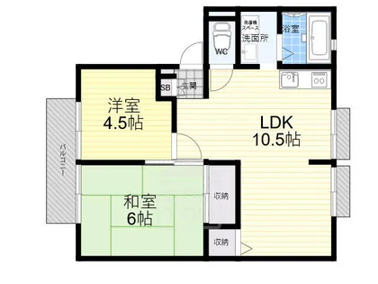 シャロームE【2階】の間取り