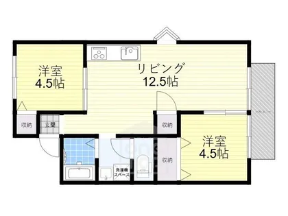 桜ヶ丘南山ハイツ【2階】の間取り