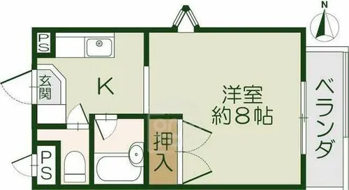 アルカディアST【2階】の間取り