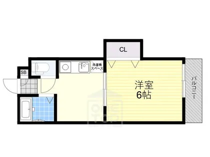 都部ハイツ【6階】の間取り