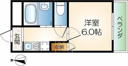 ロイヤルミサワ【4階】の間取り