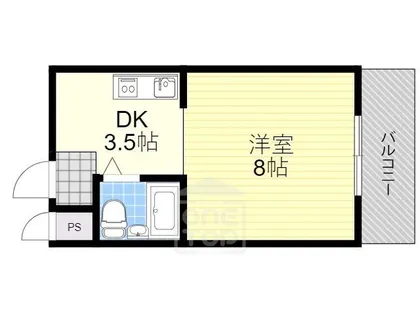 プラットホーム川端通り【2階】の間取り