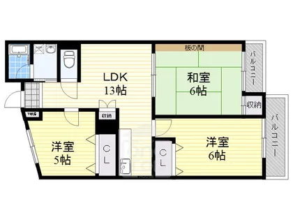 ベルカーサ【2階】の間取り