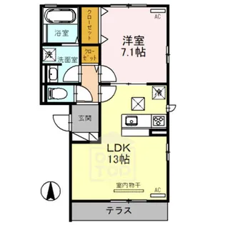 アイオライト【2階】の間取り
