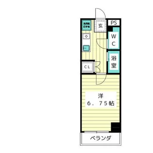 リバティー京命【3階】の間取り